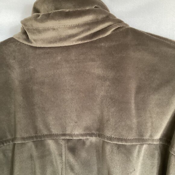 Current Seen Velour Jacket Women's Size Medium Fully Lined Hidden Front Zipper - Picture 5 of 10